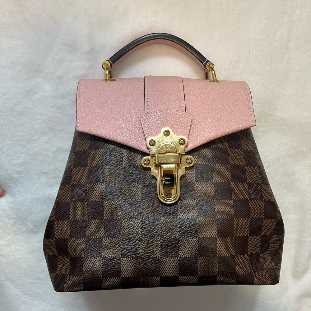Louis Vuitton Clapton backpack Mongolian pink color